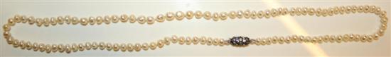 Pearl necklace(-)